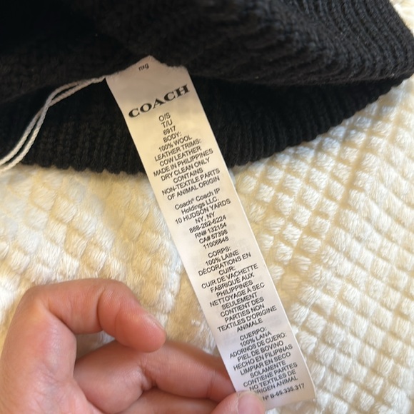 NWT Coach wool beanie - Picture 5 of 5